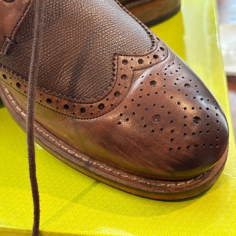 Ted Baker Dark Brown Leather Lace-Up Boots - Picture 2 of 7